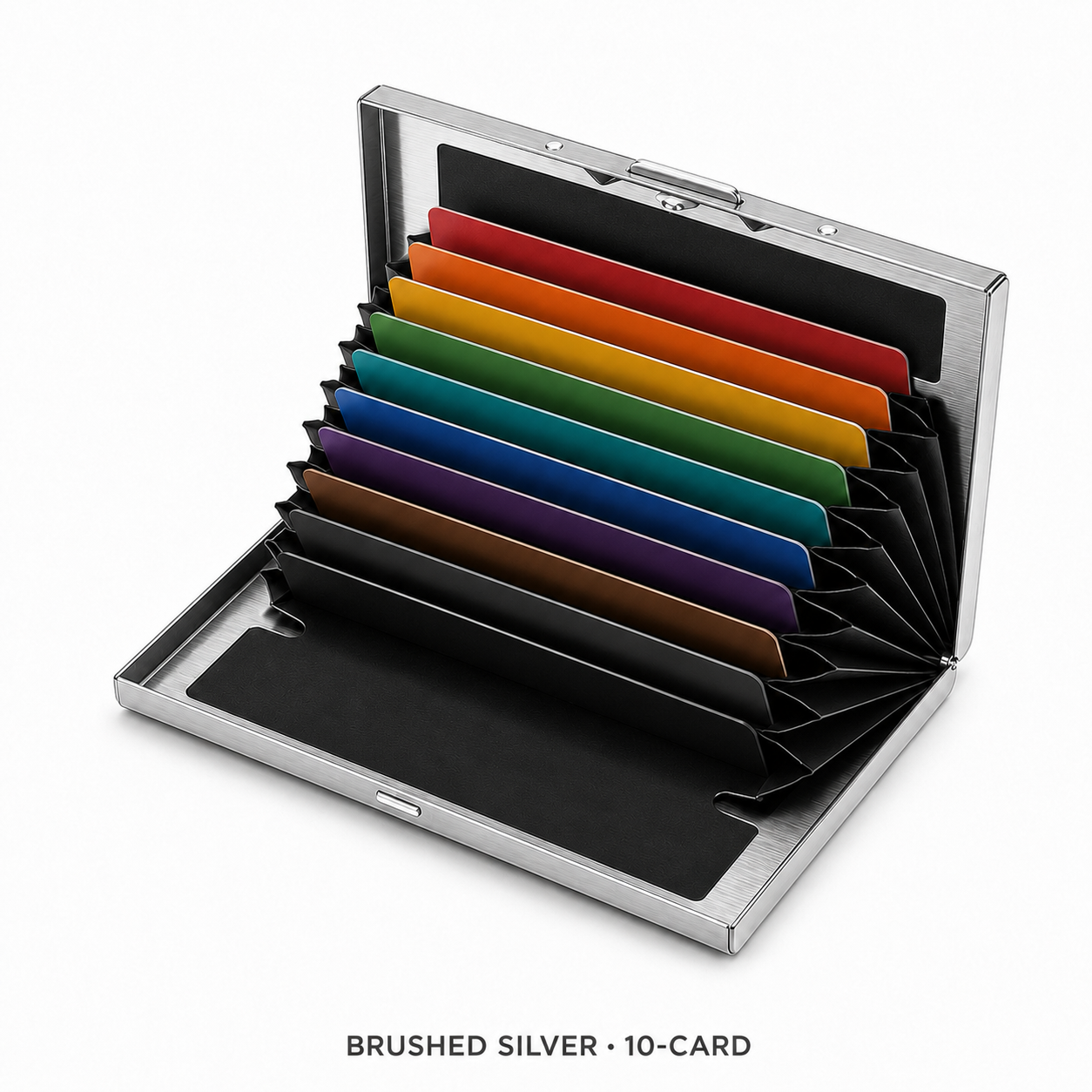 🔒RFID-Blocking Stainless Steel Card Wallet – Organized, Secure & Pocket-Ready