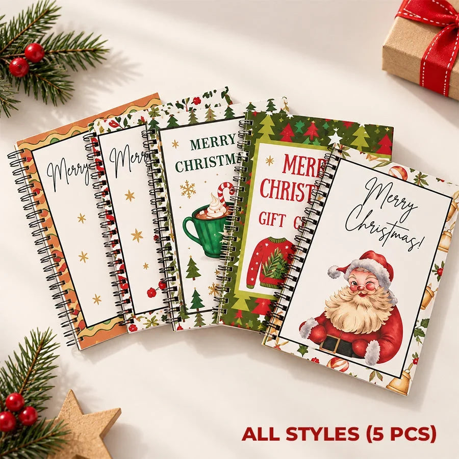 🔥 Christmas Gift Card Book – 12 Gift Card Pages & Personal Message Holder
