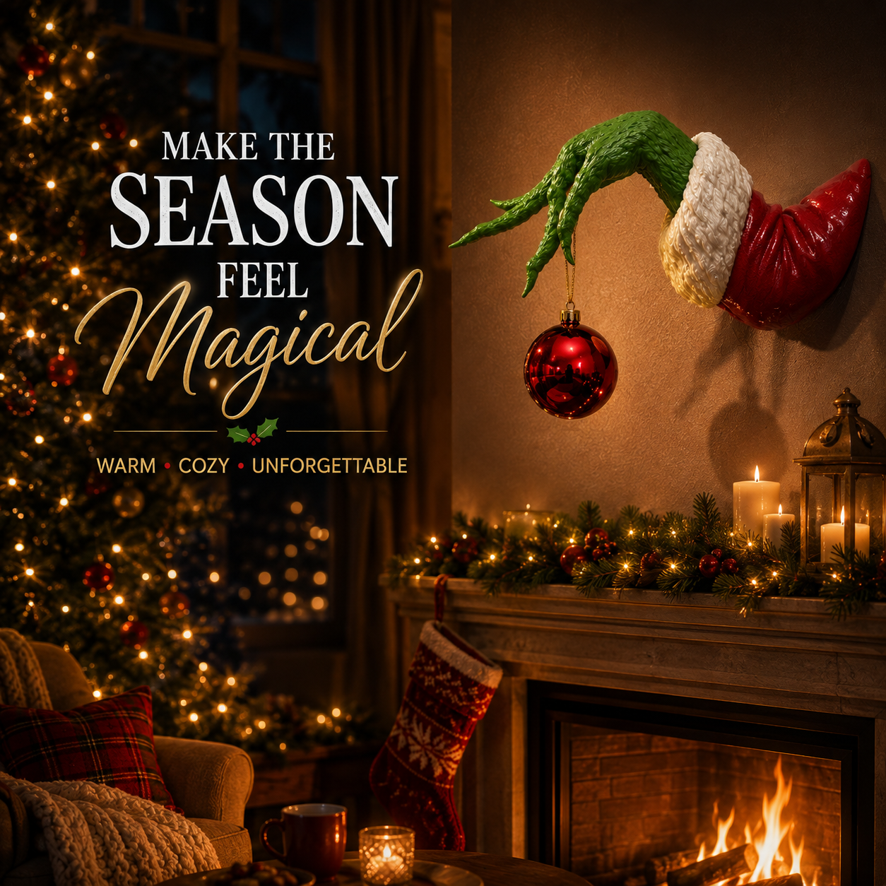 🎁Christmas Ornament Hanger, Home & Festive Party Supplies