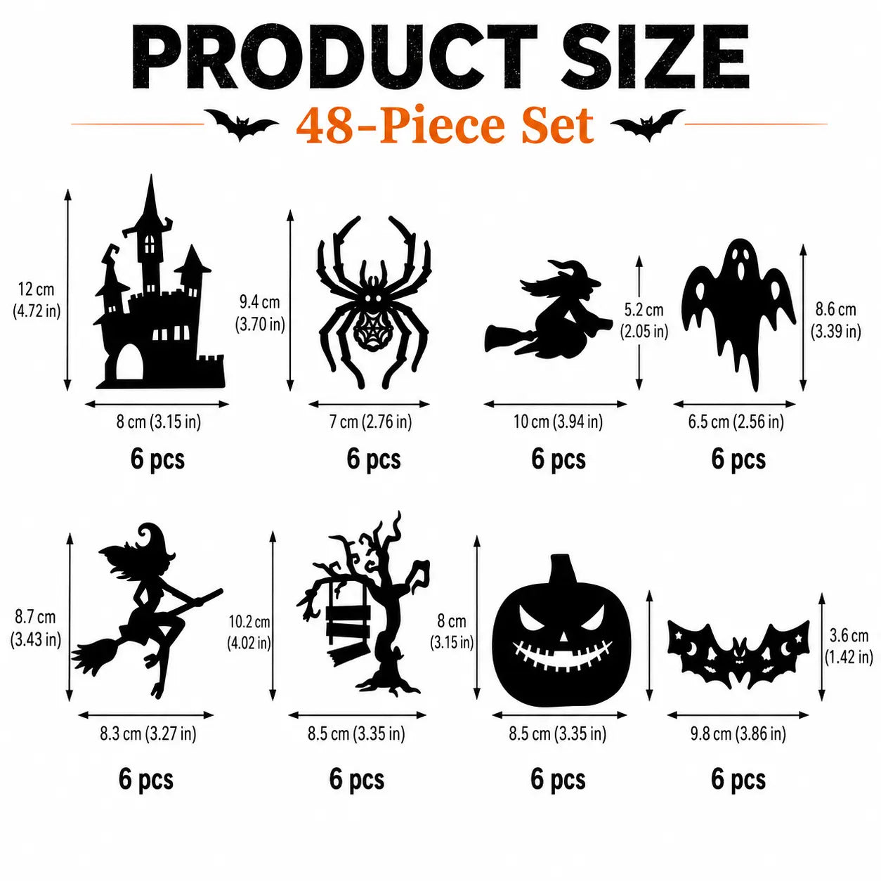 🎃Halloween LED Silhouette Wall Light Stickers