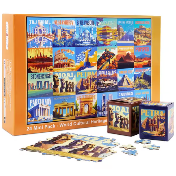 🧩24-Day Jigsaw Puzzle Advent Calendar — 1000 Pieces, 24 Mini Packs