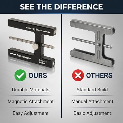 💯 🛠️ Premium Aluminium Brake Booster Push Rod Adjustment Tool with Length Gauge