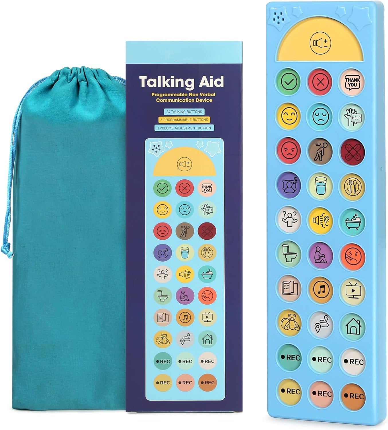 AAC Device for Autism, Non Verbal Communication Tools for Speech Therapy & Stroke Rehab