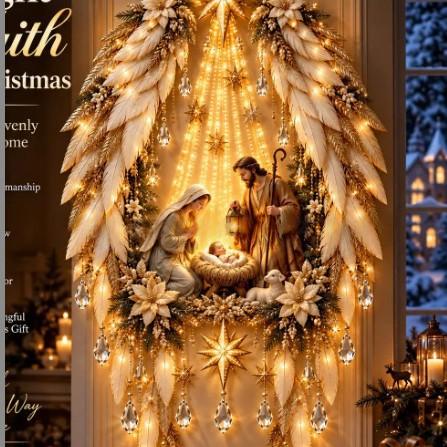 Bethlehem Star Nativity Wall Light ✨ Meaningful Christmas Decor