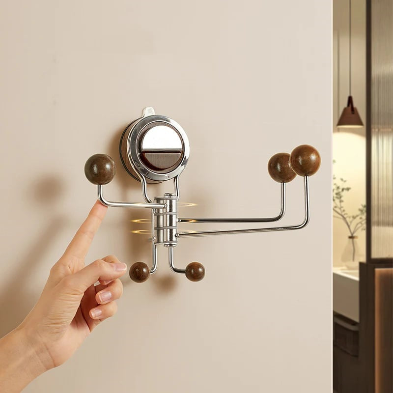 🎉No-Drill Rotating Suction Hooks – Strong Hold, Easy Wall Installatio