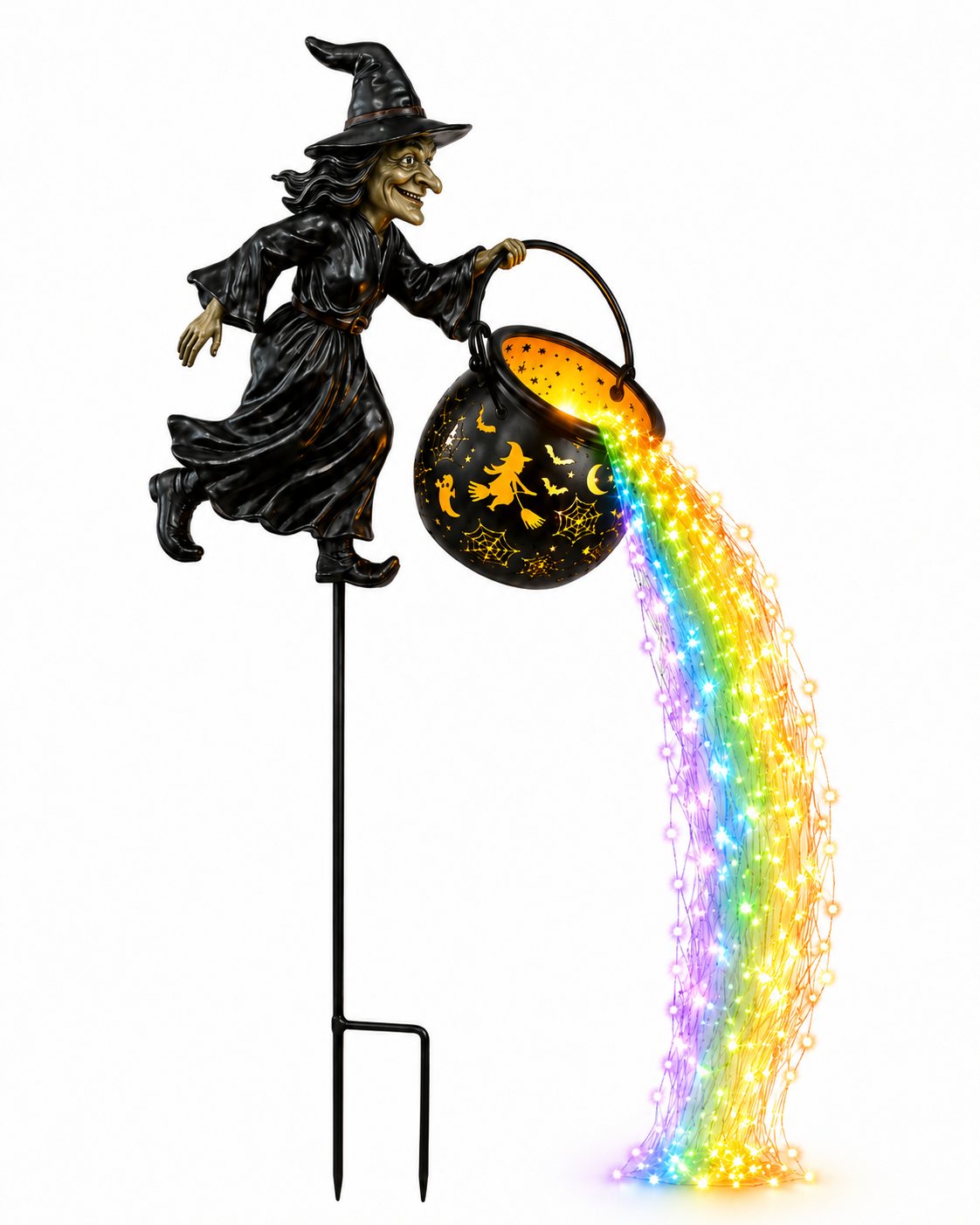 🎃 Halloween Early Bird Sale 🌈 Witch Potion Waterfall Garden Lamp