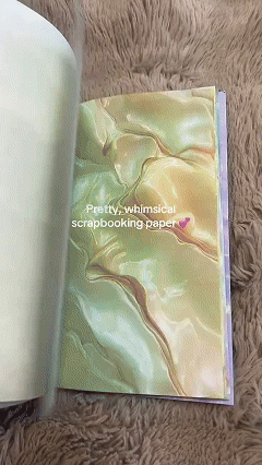 💯🎁 49% OFF-🌺160-sheet pearlescent scrapbook paper