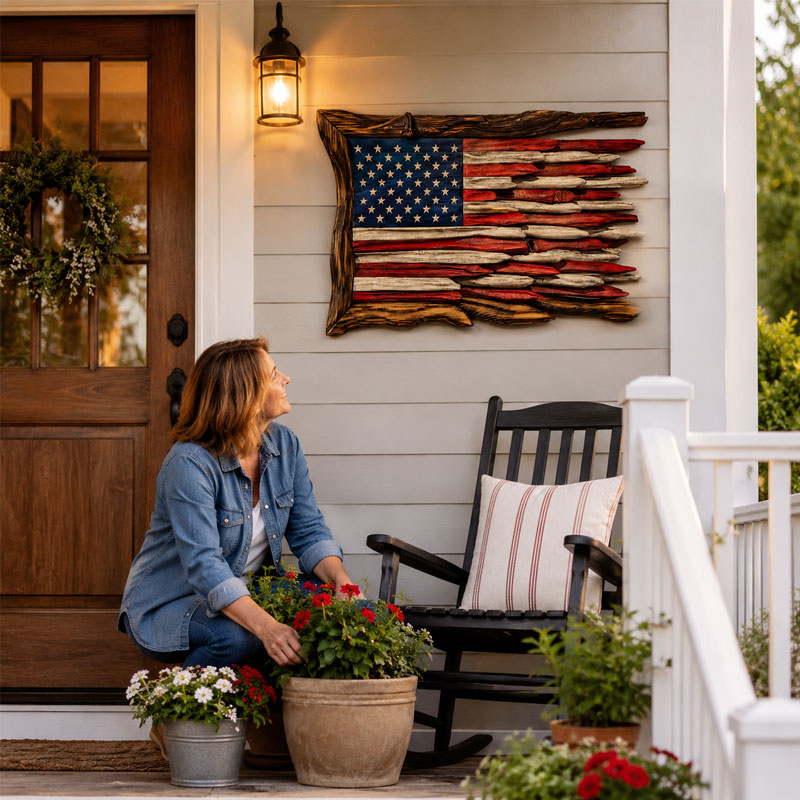 ๐บ๐ธโญ 250th Anniversary Battle-Worn Flag Wall Art