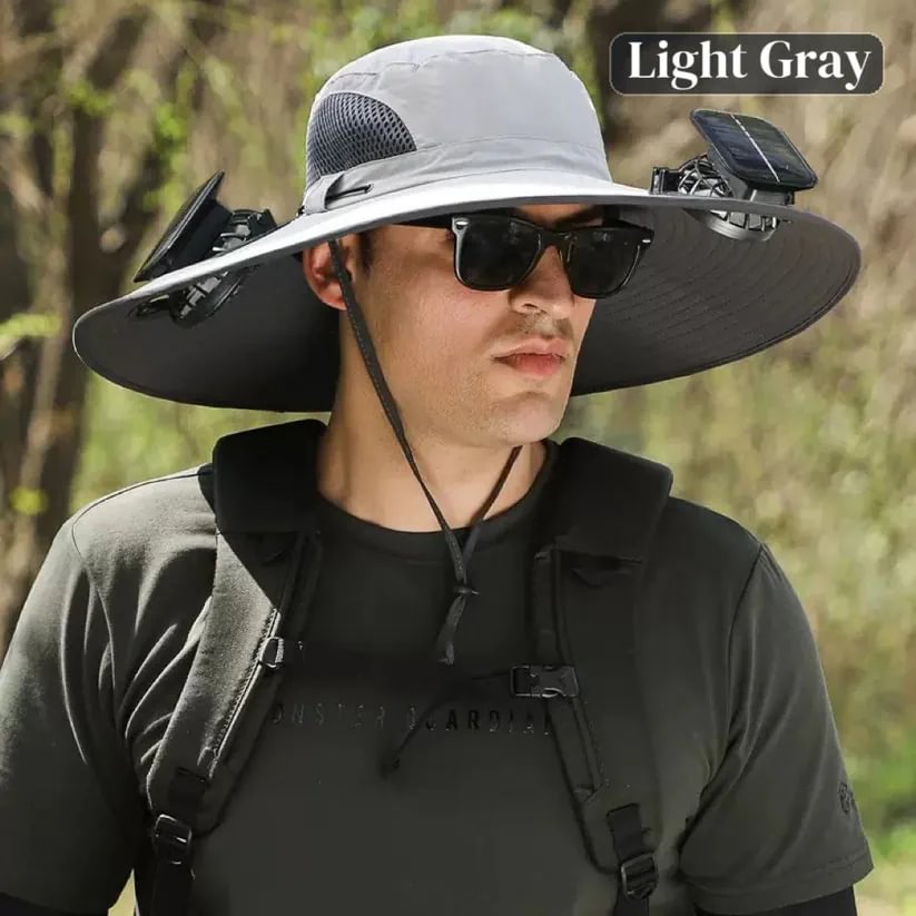 🔥HOT SALE NOW 45% OFF🔥Solar Cooling Sun Hat – Portable Fan Cap