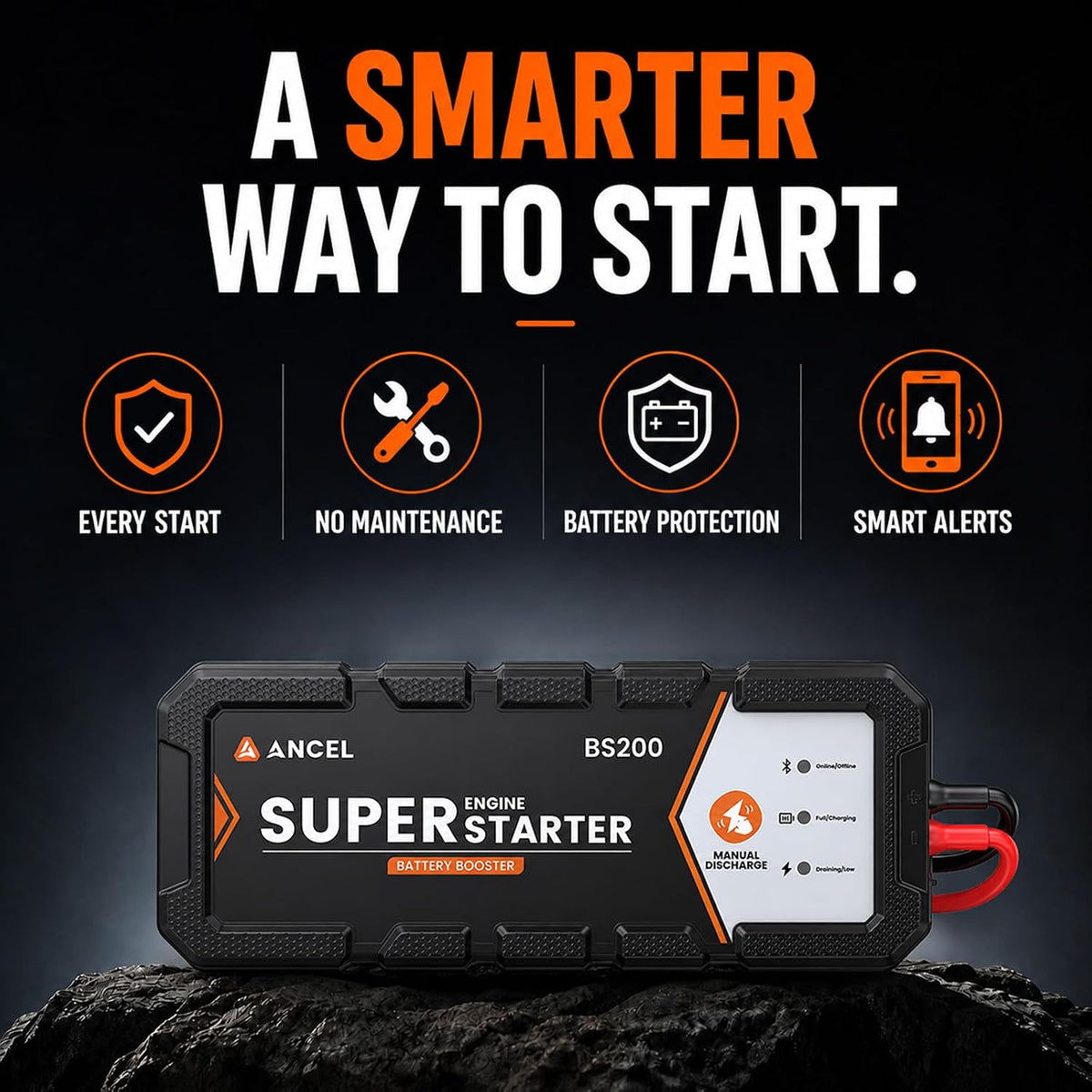 ⚡ ANCEL BS200 Super Starter 2.0 – 700A 12V Supercapacitor Start Assist with Bluetooth Battery Monitoring