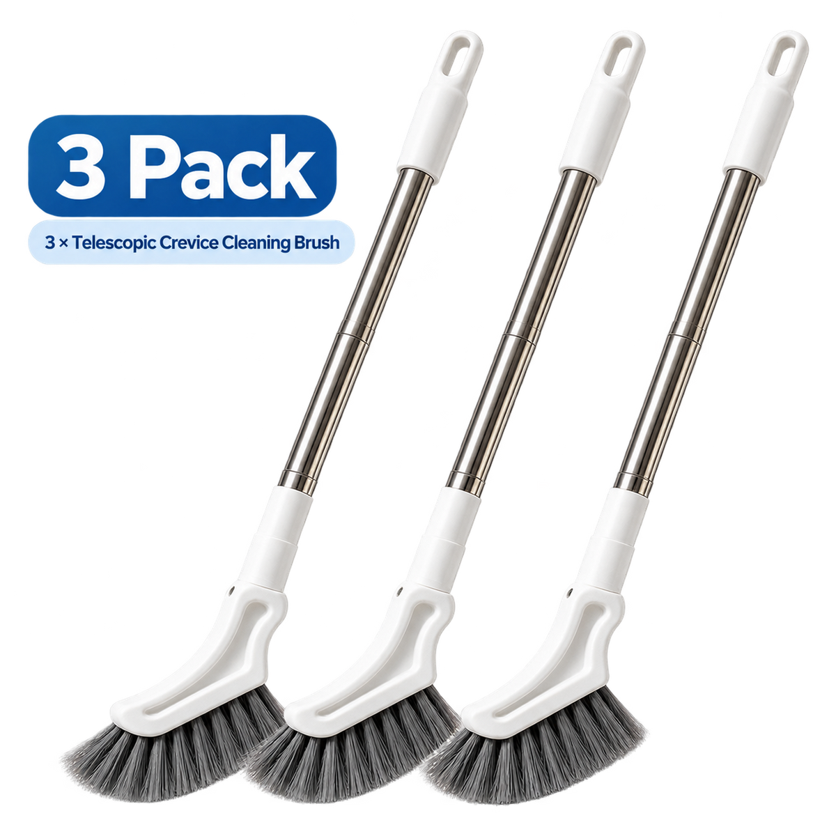 🔥Buy 2 Get 1 Free | Telescopic Crevice Cleaning Brush – Reach Tight Gaps Without Bending🧹