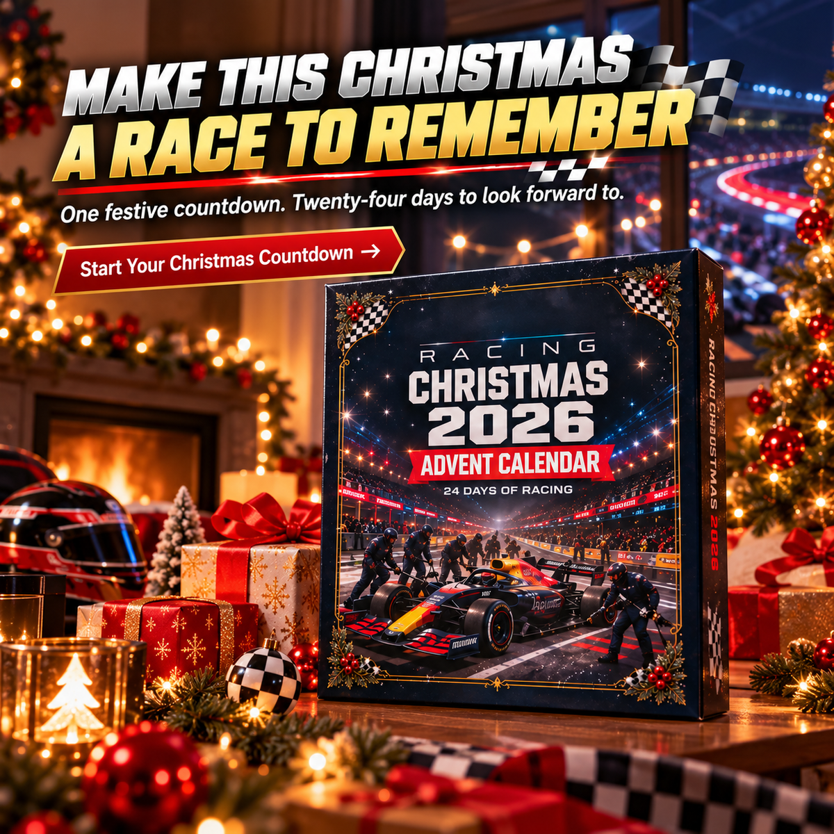🏎️🎄 Racing to Christmas 2026 – 24-Day Motorsport Advent Calendar