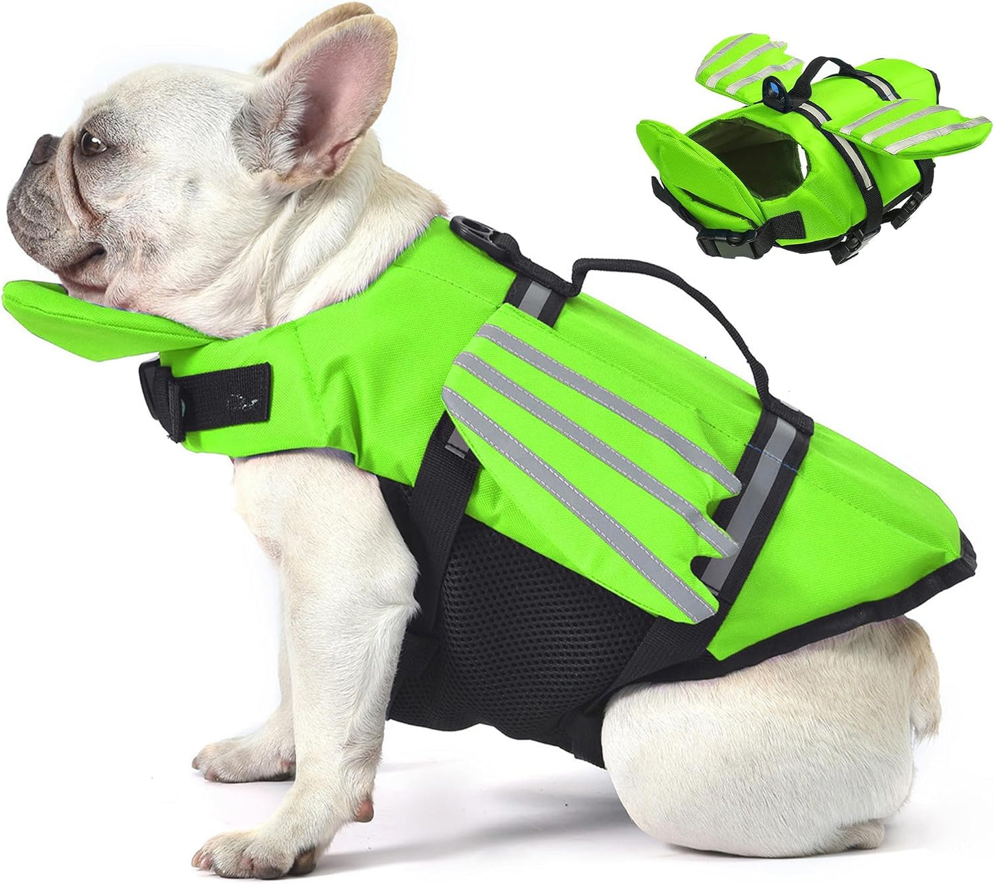 🔥Dog Life Jacket, High Buoyancy Wings Pet Life Vest with Extra Chin Float