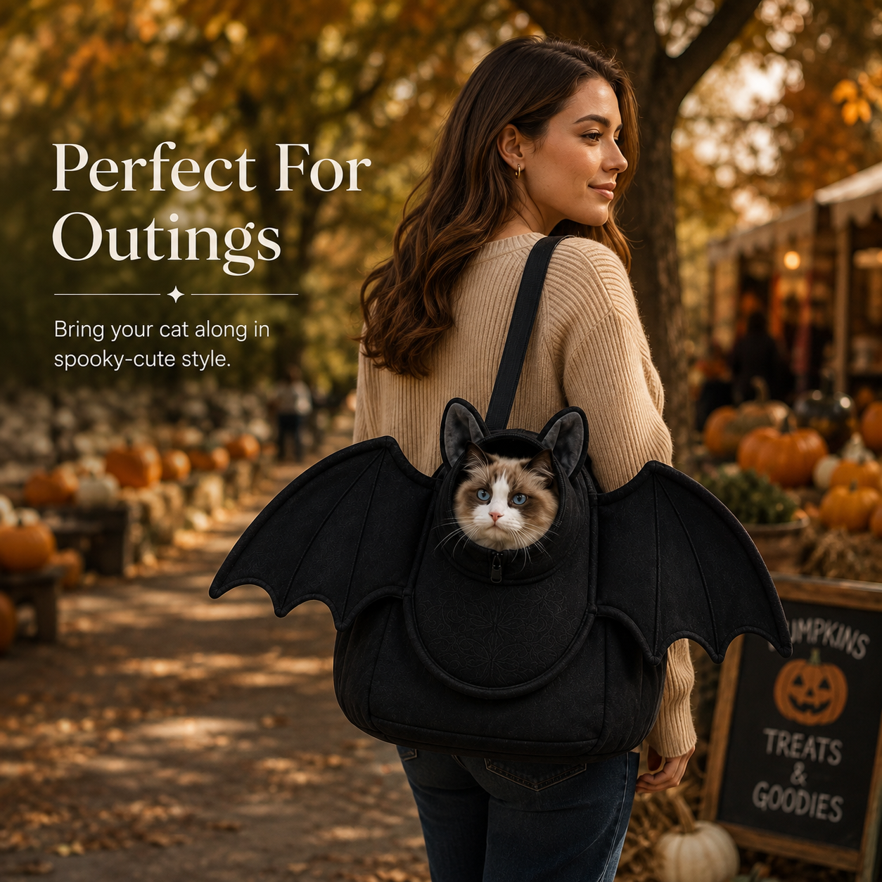 π¦ Batwing Cat Carrier Bag β Cozy, Stylish & Perfect for Every Cat πΎ