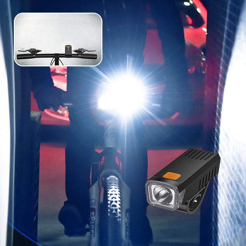 Rechargeable Wide-Angle Bike Headlight – See More of the Road After Dark