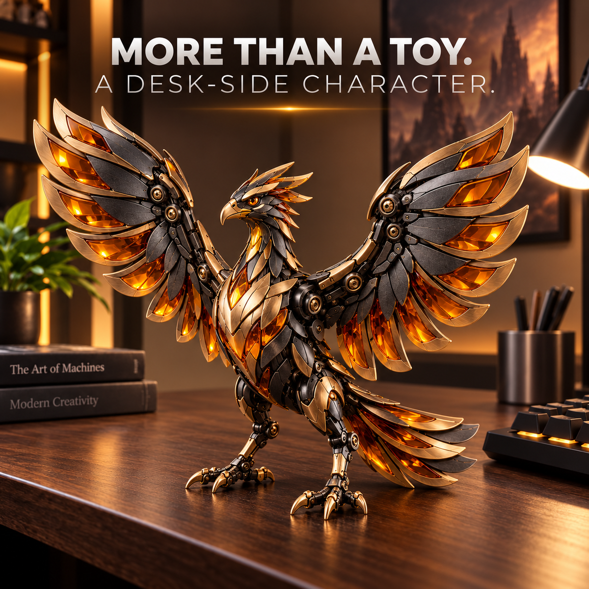 🔥🥚 Phoenixmorph – Egg To Phoenix Transforming Mechanical Figure
