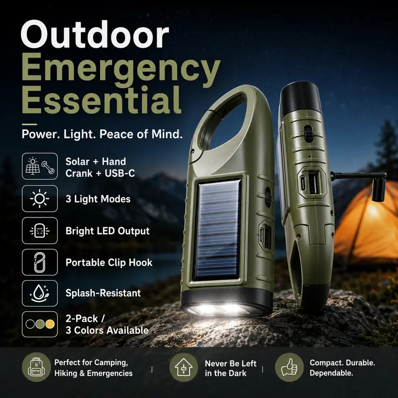 2-Pack Emergency Flashlights – Stay Ready Even When the Power Is Out