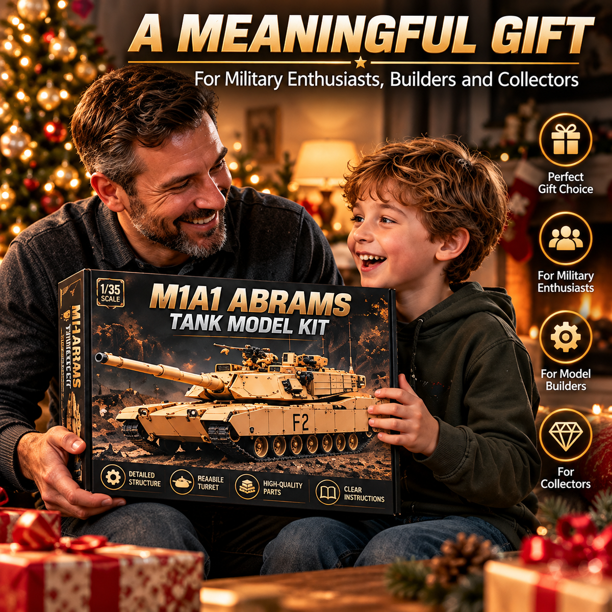M1A1 Abrams Tank Model Kit – Build Your Own Military Legend