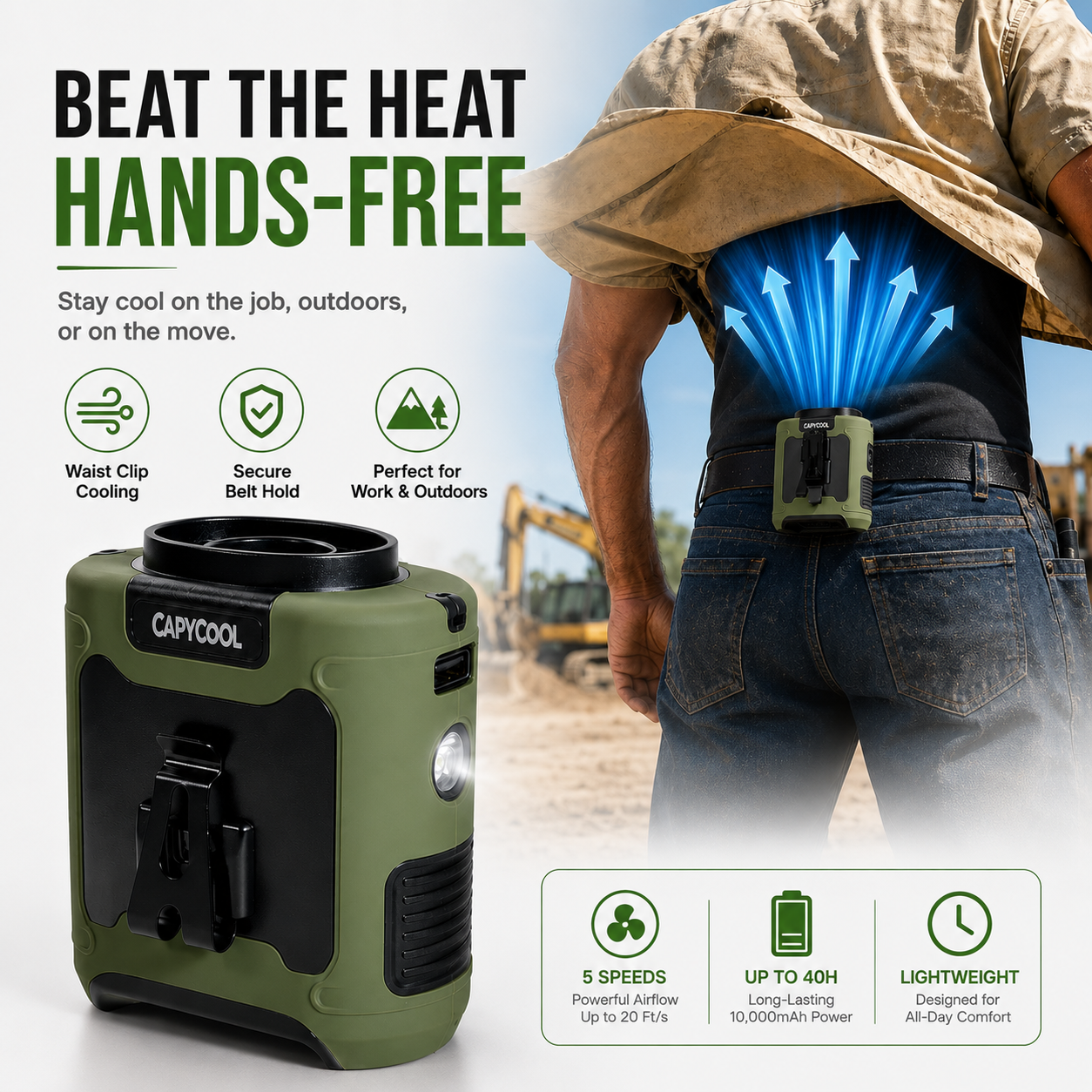 3-IN-1 PORTABLE WAIST FAN