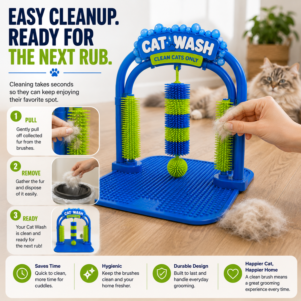 🐾Cat Self-Grooming Arch — Let Your Cat Groom Themselves