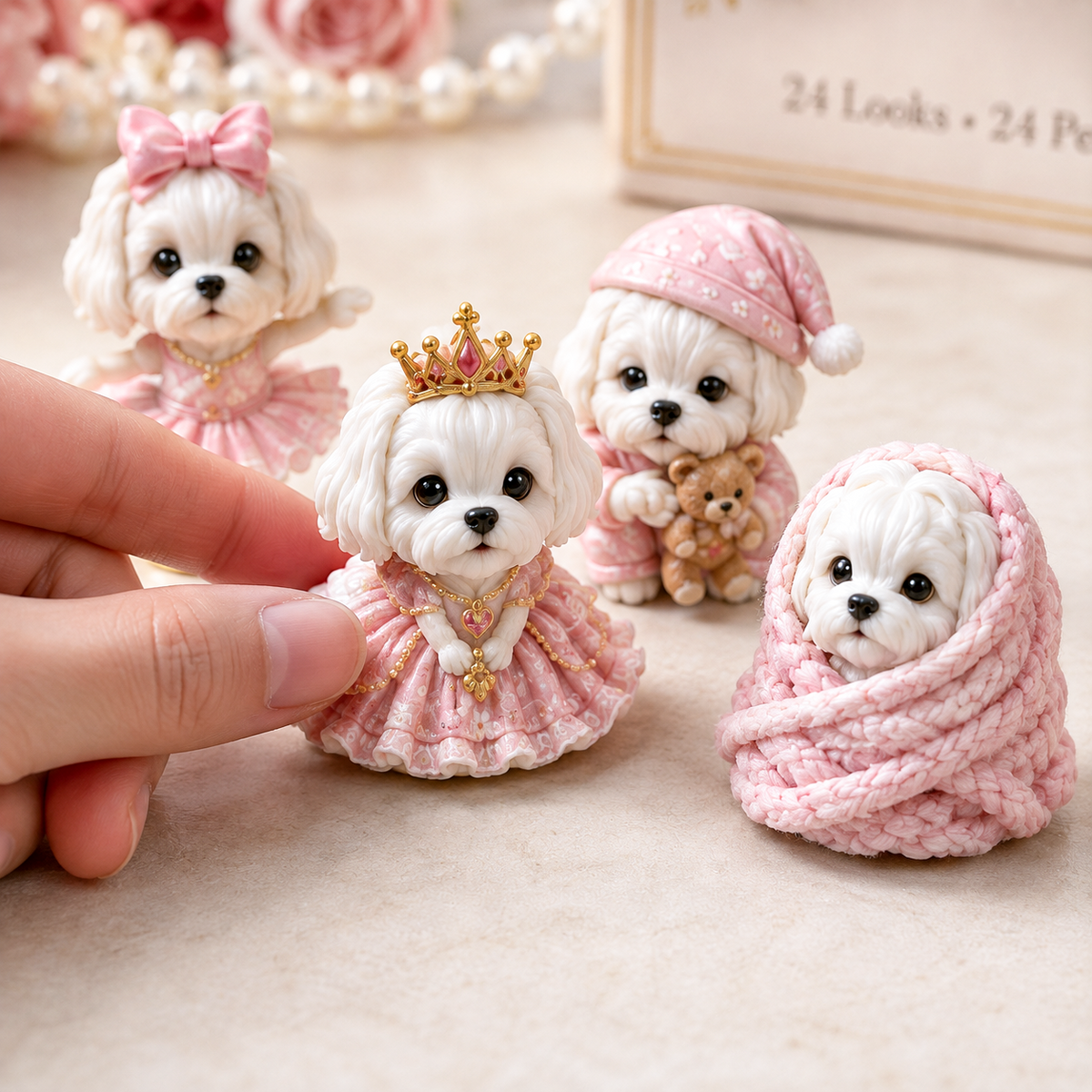 🐶 24 Days of Maltese Style Advent Calendar – 24 Unique Dog Collectibles Christmas Countdown
