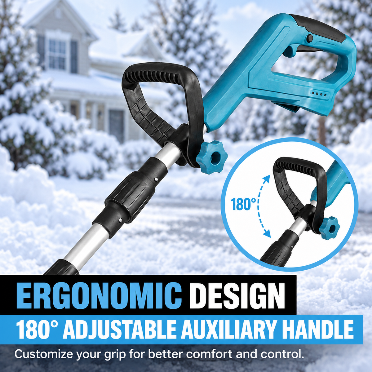 ❄️ Cordless Snow Sweeper – Clear Snow Without the Heavy Shoveling