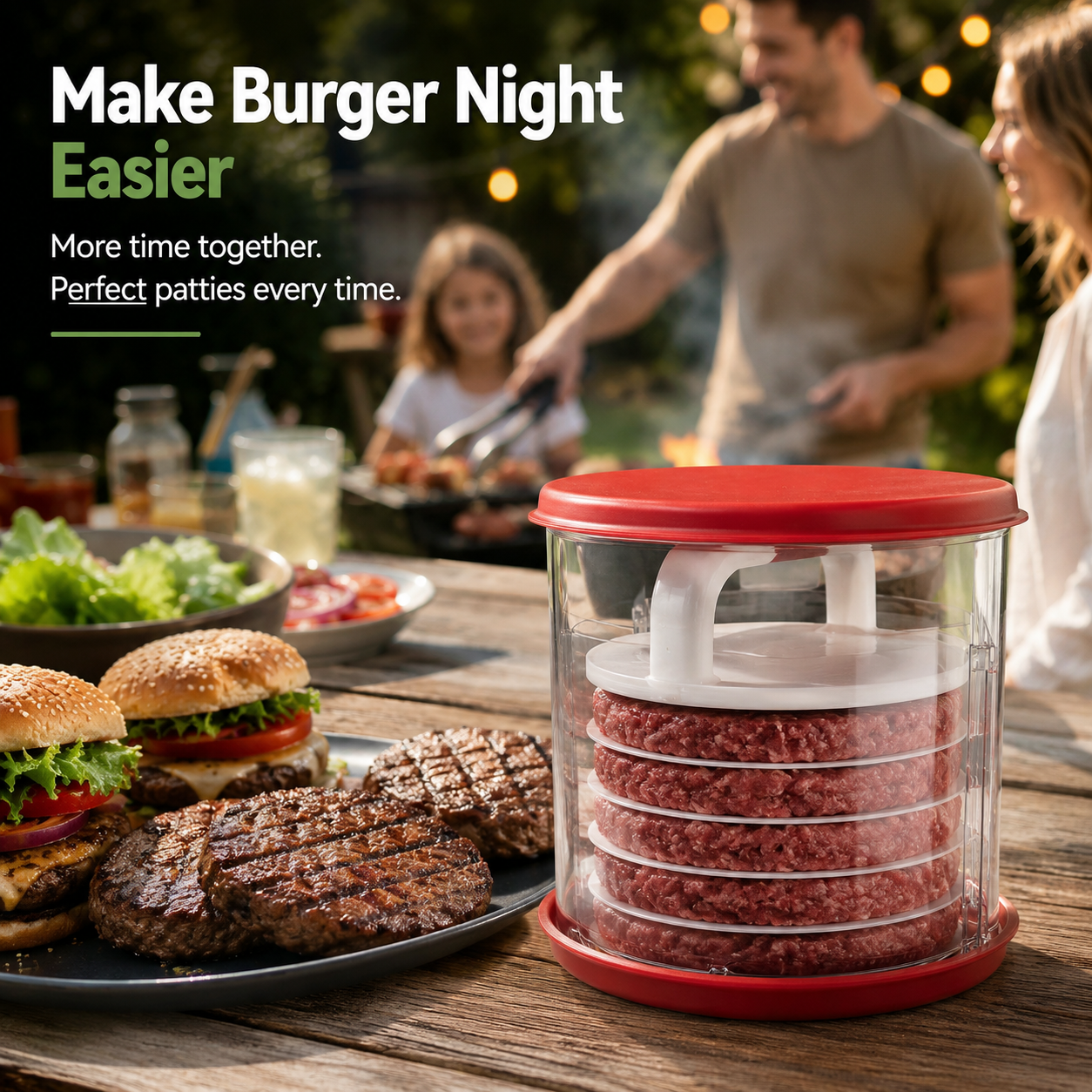 🍔 Perfect Burger Patties in Seconds