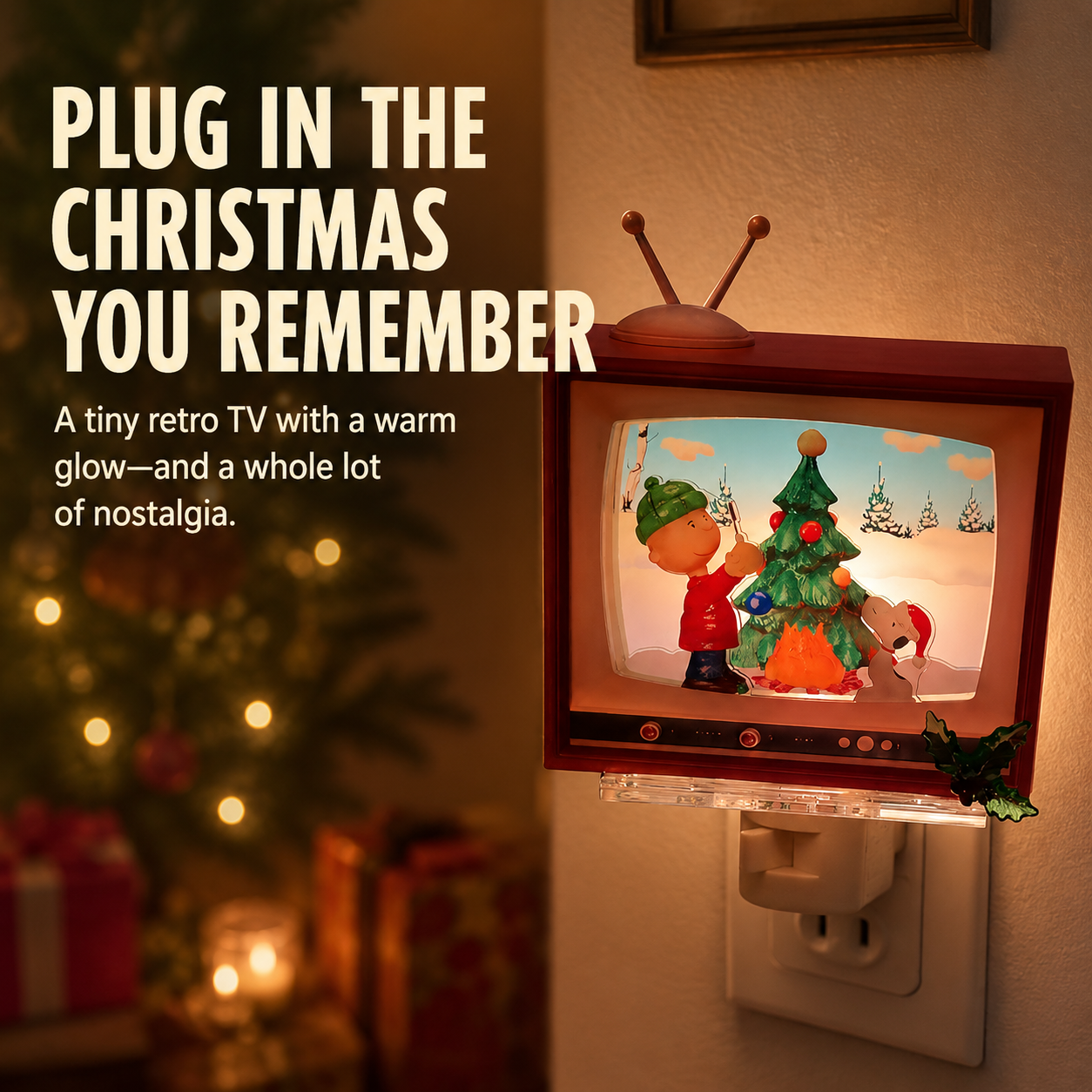 Plug In the Christmas Nostalgia ๐ | Retro TV Night Light
