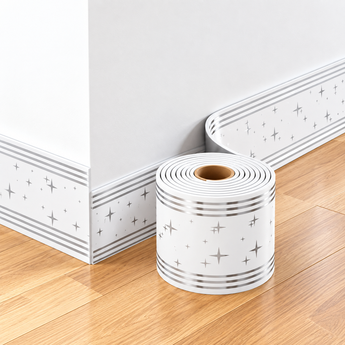 Peel & Stick Decorative Wall Border – 5M Geometric Trim Roll ✨