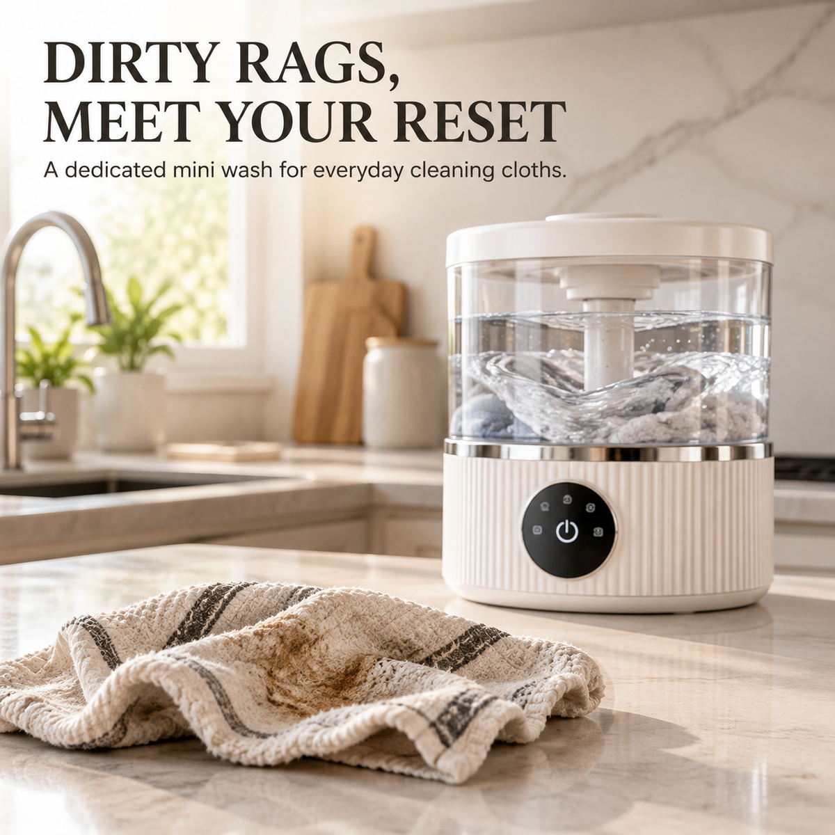 🧺✨ LuneaClean Mini Express Washer – Compact Washing Machine for Cleaning Cloths & Small Delicates