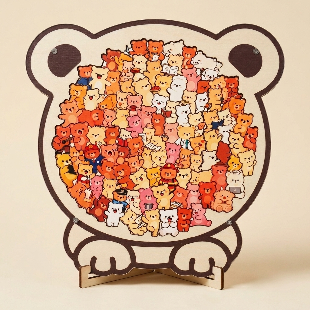 Wooden Puzzle for Cat Lovers