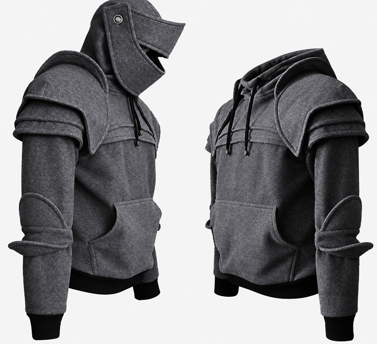 ⚔️ Become the Knight™ Armor-Inspired Hoodie – Medieval Fantasy Style for Everyday Wear