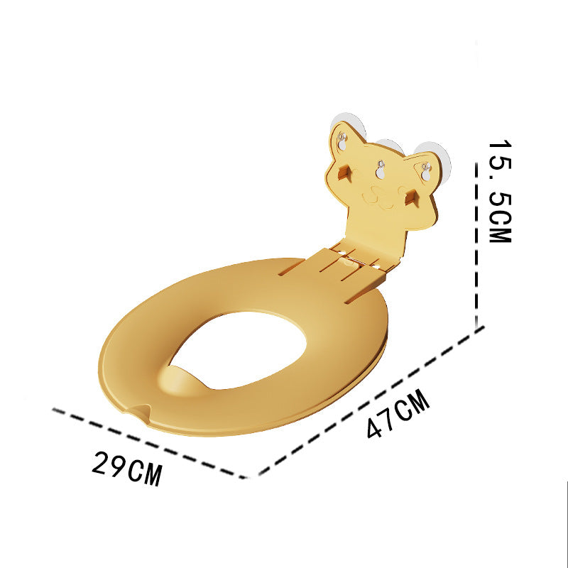 🐻 Flip-Down Toddler Toilet Training Seat – Cleaner, Easier Potty Training