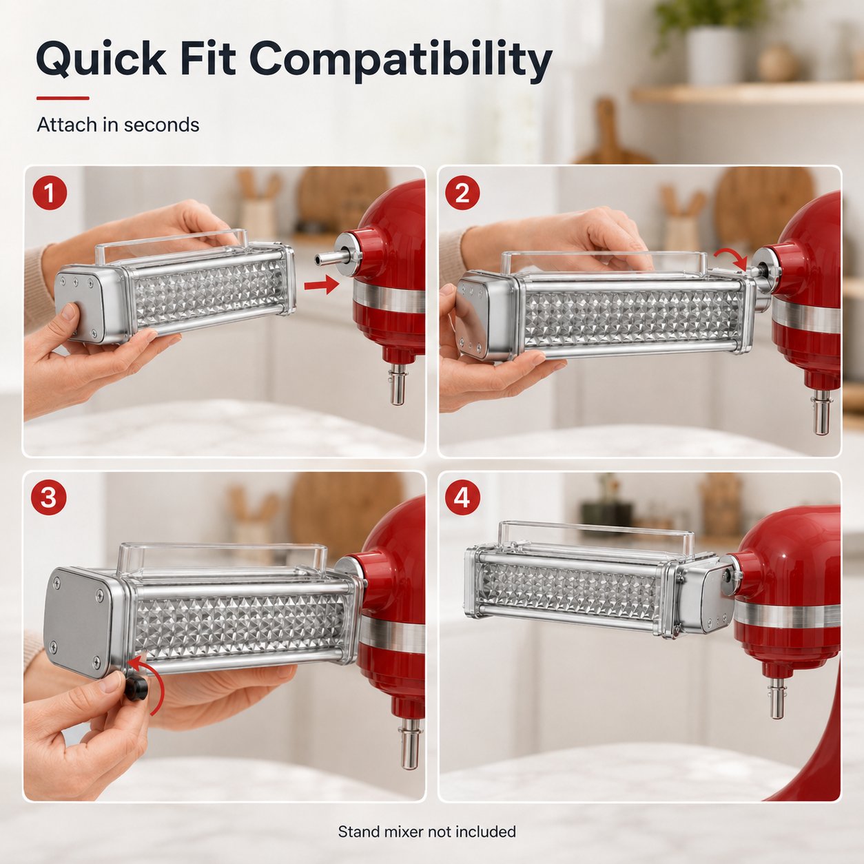 Stand Mixer Meat Tenderizer – Premium Metal Build, Easy Clean