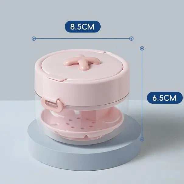 Travel Retainer Cleaner Case with Mirror & Drain Tray