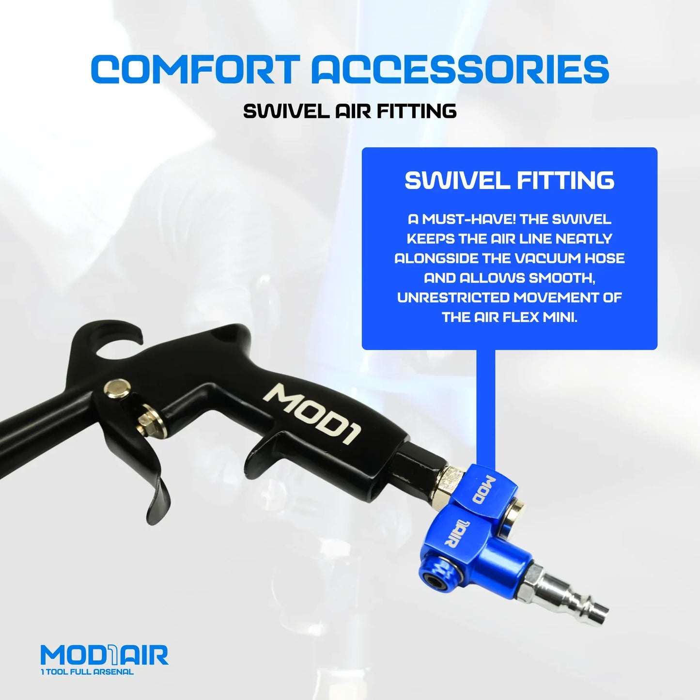 🚗MOD1AIR Complete Full‑Size 6‑Piece Modular Car Detailing Air Tool Kit