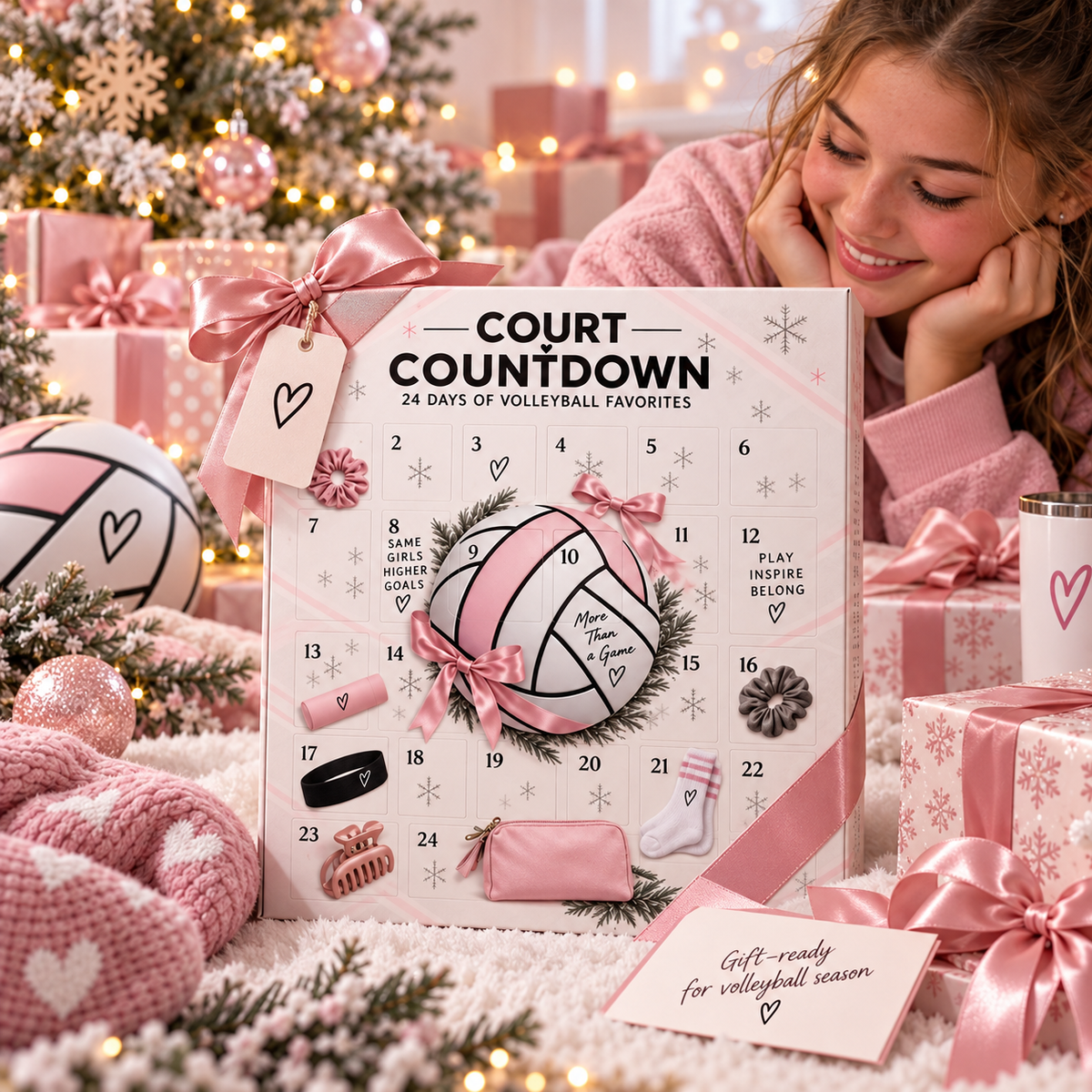 π 24-Day Volleyball Countdown Gift Box β Game-Day Favorites