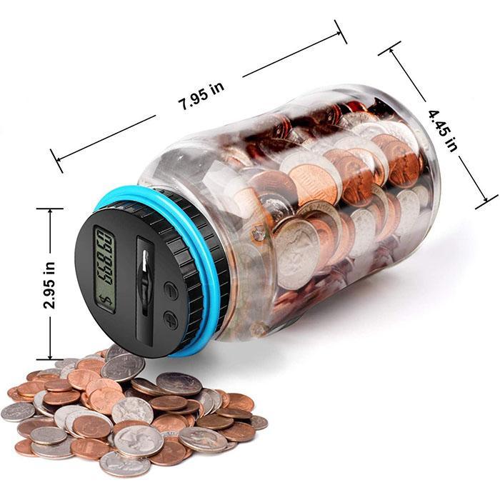 💰 50% OFF NOW! 📦Digital Coin Counter Money Jar – LCD Savings Bank