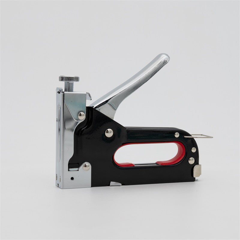 3-in-1 Manual Staple Gun with Adjustable Force & 600 Fasteners