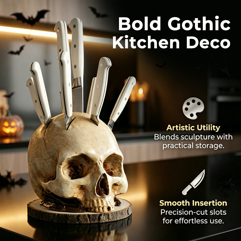 🔥50% OFF Funny Skull Knife Holder for Kitchen Storage