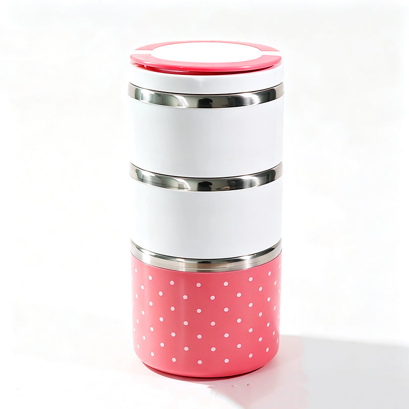 🍱 Stainless Steel Insulated Lunch Box - Multi-Layer Portable Bento Container