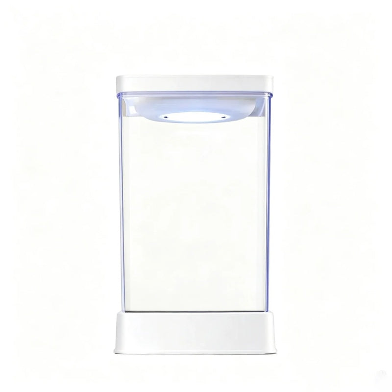 Mini Acrylic Desktop Aquarium – 7-Color LED Light & USB Power