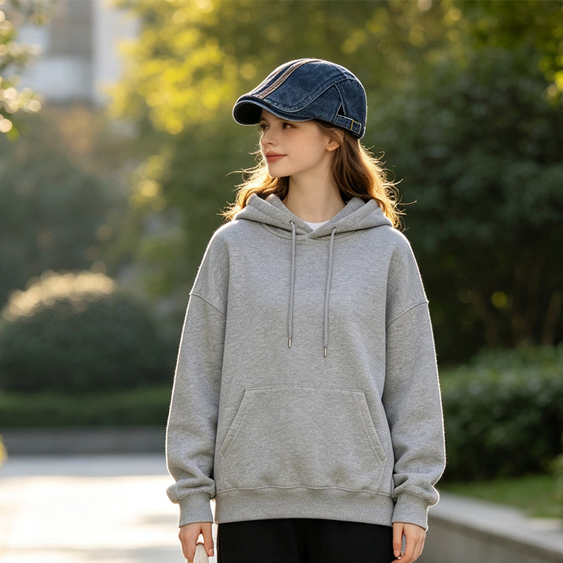 👒Classic Flat-Brim Cap — Adjustable Cotton Blend Baseball Hat