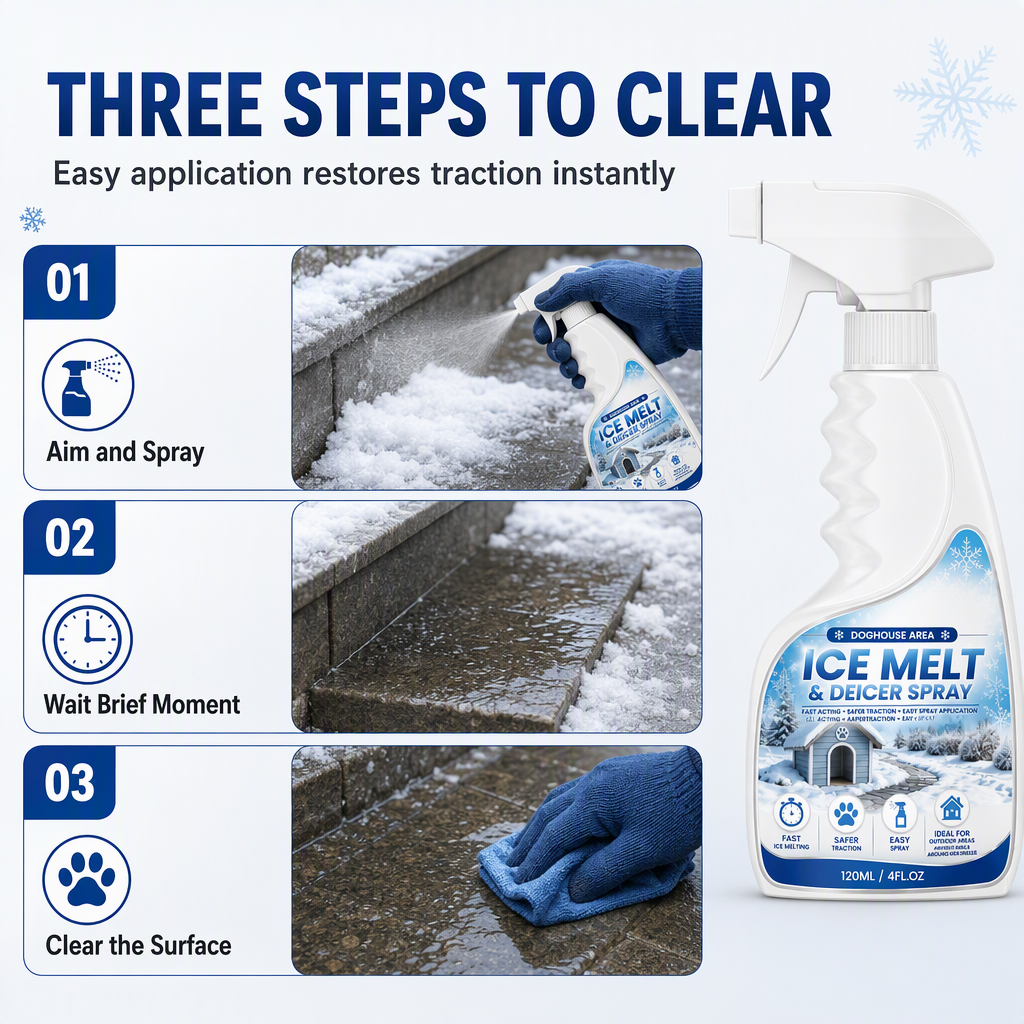 π₯³2026 HOT SALEπ₯³π50K+ SOLD! βοΈπΎ 50% OFF! Outdoor De-Icing & Snow Melting Spray β pet-safe, dissolves frost on contact. Clear steps, walkways & patios fast! π‘οΈβ