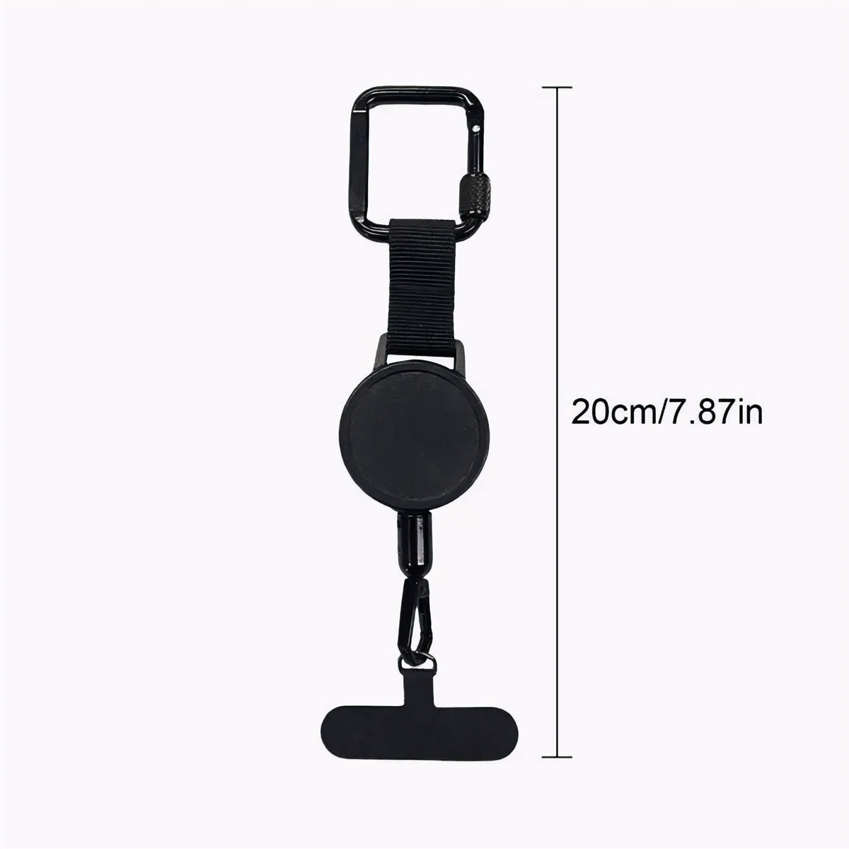 📱 Retractable Phone Tether – Clip-On Anti-Loss Holder for Travel & Outdoor Adventures
