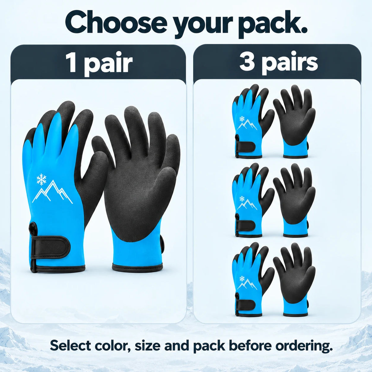 🧤 Insulated Winter Work Gloves – Latex Grip & Adjustable Wrist