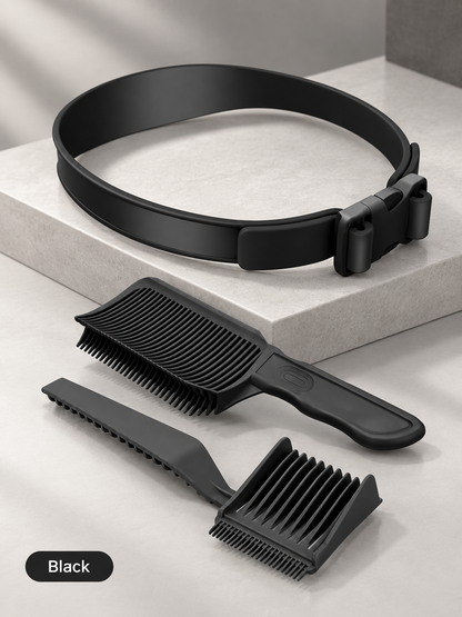 ✂️ 3-Piece Haircutting Guide Kit – Adjustable Band & Precision Trimming Guide Set