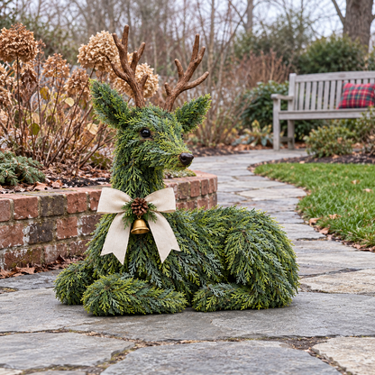 🦌Evergreen Reindeer Christmas Decoration