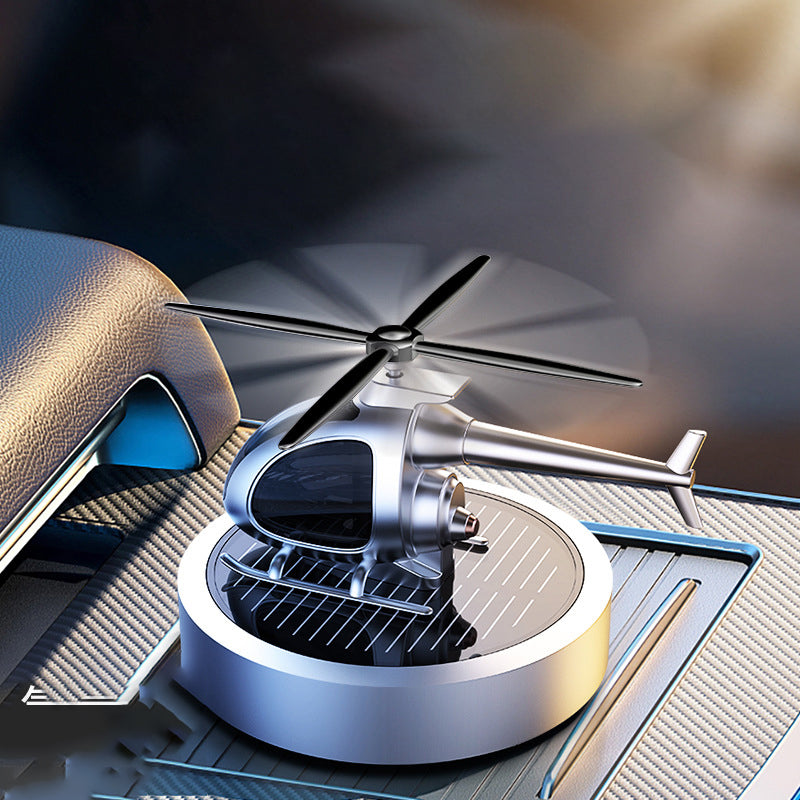 🚁Turn Sunlight Into Motion — Solar Helicopter Car Aroma Diffuser