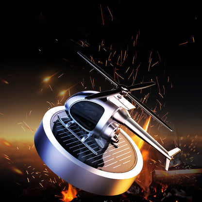 🚁Turn Sunlight Into Motion — Solar Helicopter Car Aroma Diffuser